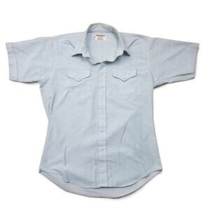 RUDDOCK Western Pearl Snap Shirt Men's XL VTG 80s USA Retro Cowboy Ranchwear